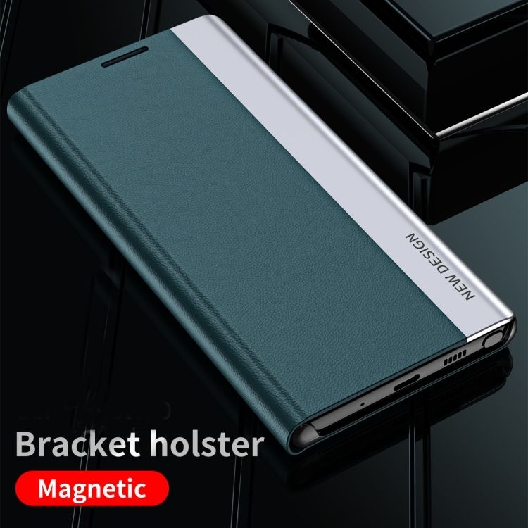 Magnetic Side Window Leather Flip Phone Case for Samsung Galaxy A17 A07 A56 A36 A26 A16 A06 A55 A35 A15 A05S A05 A54 A34 A14 A04S Kickstand Shockproof Cover