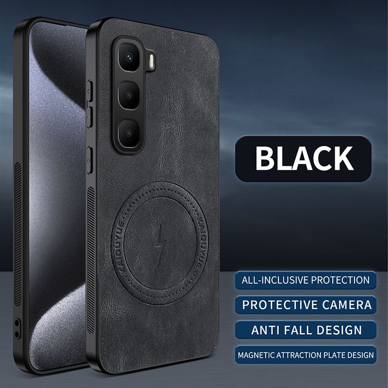 Luxury Business Phone Case for Infinix HOT 60 Pro+ 60i 60 Pro GT 30 20 Pro Note 50 Pro+ 40 Pro+ 40 50 Magnetic Sheepskin Leather All-inclusive Back Cover