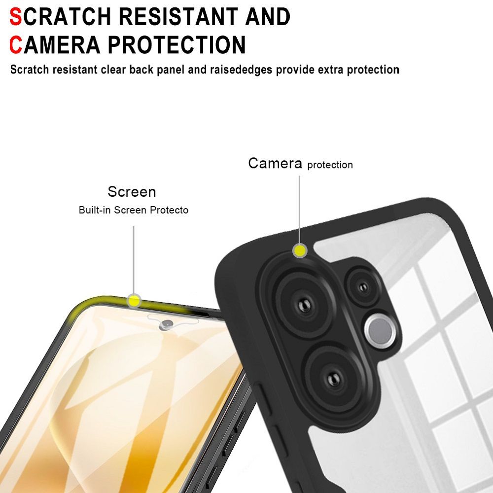 360 Full Protection Case for Vivo V60 V60 Lite Cover Built-in Screen Protector