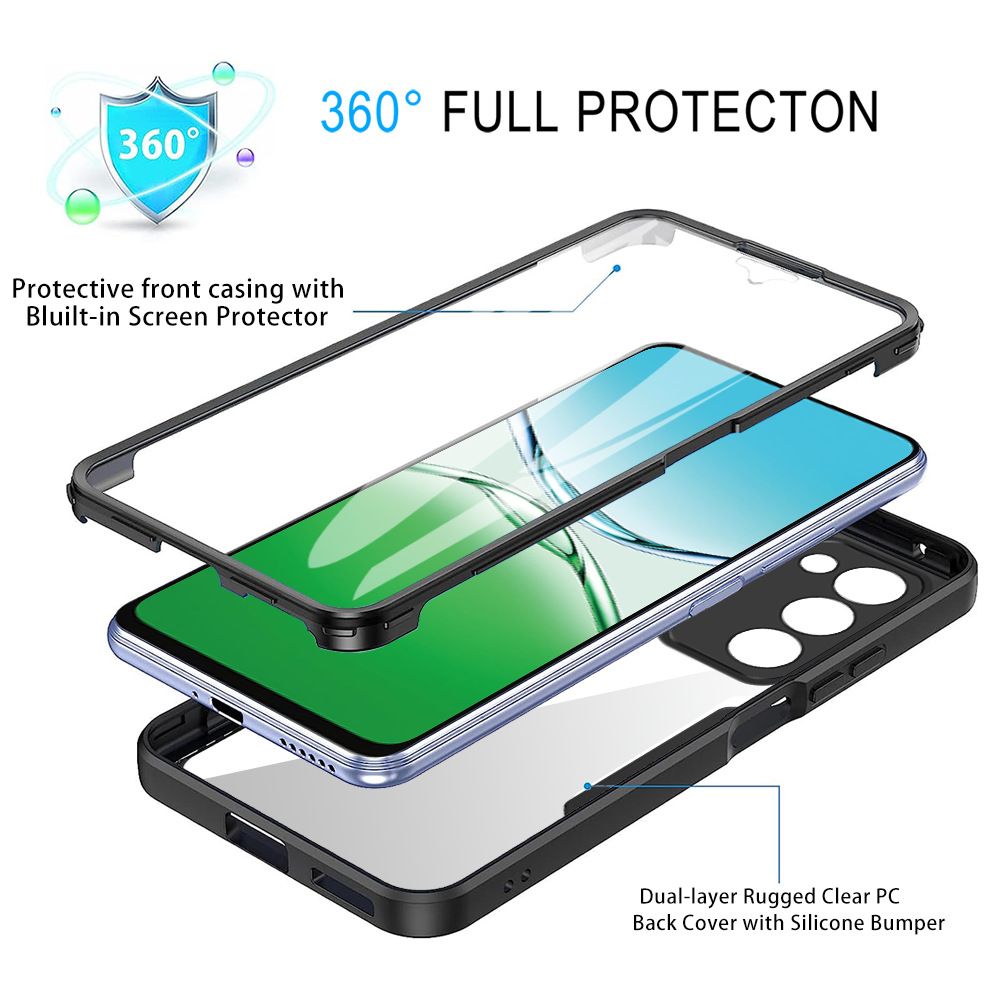 360 Full Protection Case for OPPO A5 2025 A5x A5 Pro A3X A40 A79 Cover Built-in Screen Protector