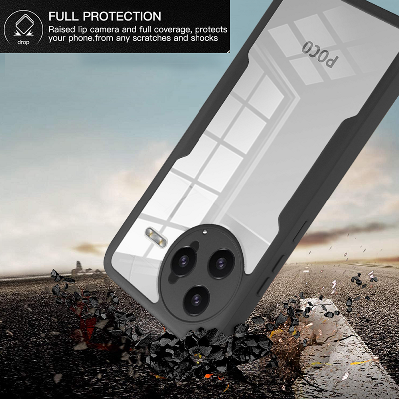 360 Full Protection Case for Xiaomi Poco F7 Ultra F7 Pro F6 F5 Pro X7 Pro X6 X5 M7 Pro X3 NFC X3 Pro Cover Built-in Screen Protector