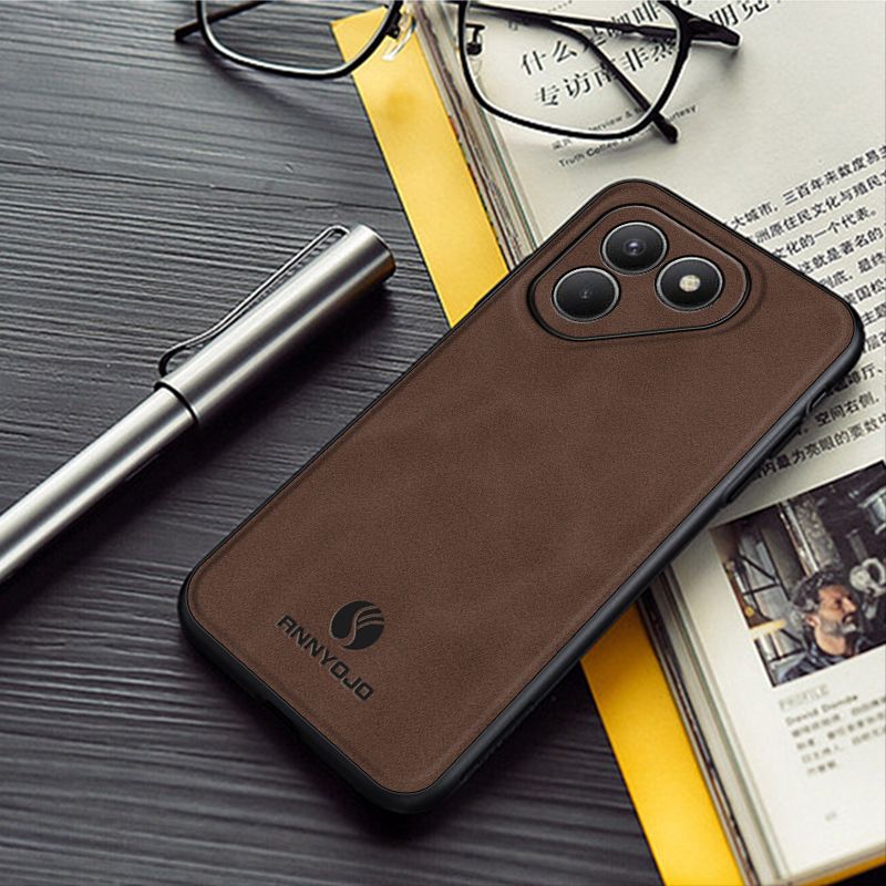 Luxury Business Phone Case for Tecno Pova 7 4G/LJ6 Magnetic Sheepskin Leather Back Cover
