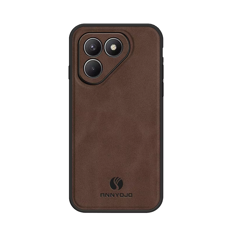 Luxury Business Phone Case for Tecno Pova 7 4G/LJ6 Magnetic Sheepskin Leather Back Cover