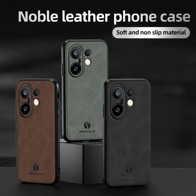 Luxury Business Phone Case for Vivo V60 V50 V50 Lite V40 V40 Lite V30 Pro V29 Magnetic Sheepskin Leather Back Cover