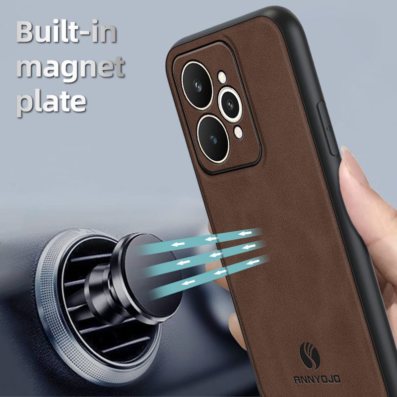 Luxury Business Phone Case for OPPO Realme 15 Pro 15 14 14 Pro+ 13 Pro 12 Pro Note 70 C71 C75 C65 C63 C61 C67 C55 C53 C51 Magnetic Sheepskin Leather Back Cover