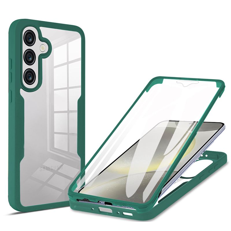 360 Full Cover For Samsung Galaxy A56 A26 A36 A16 A06 A55 A35 A25 A15 A05S A54 A34 A24 A14 A04S A04e Transparent Shockproof Phone Case