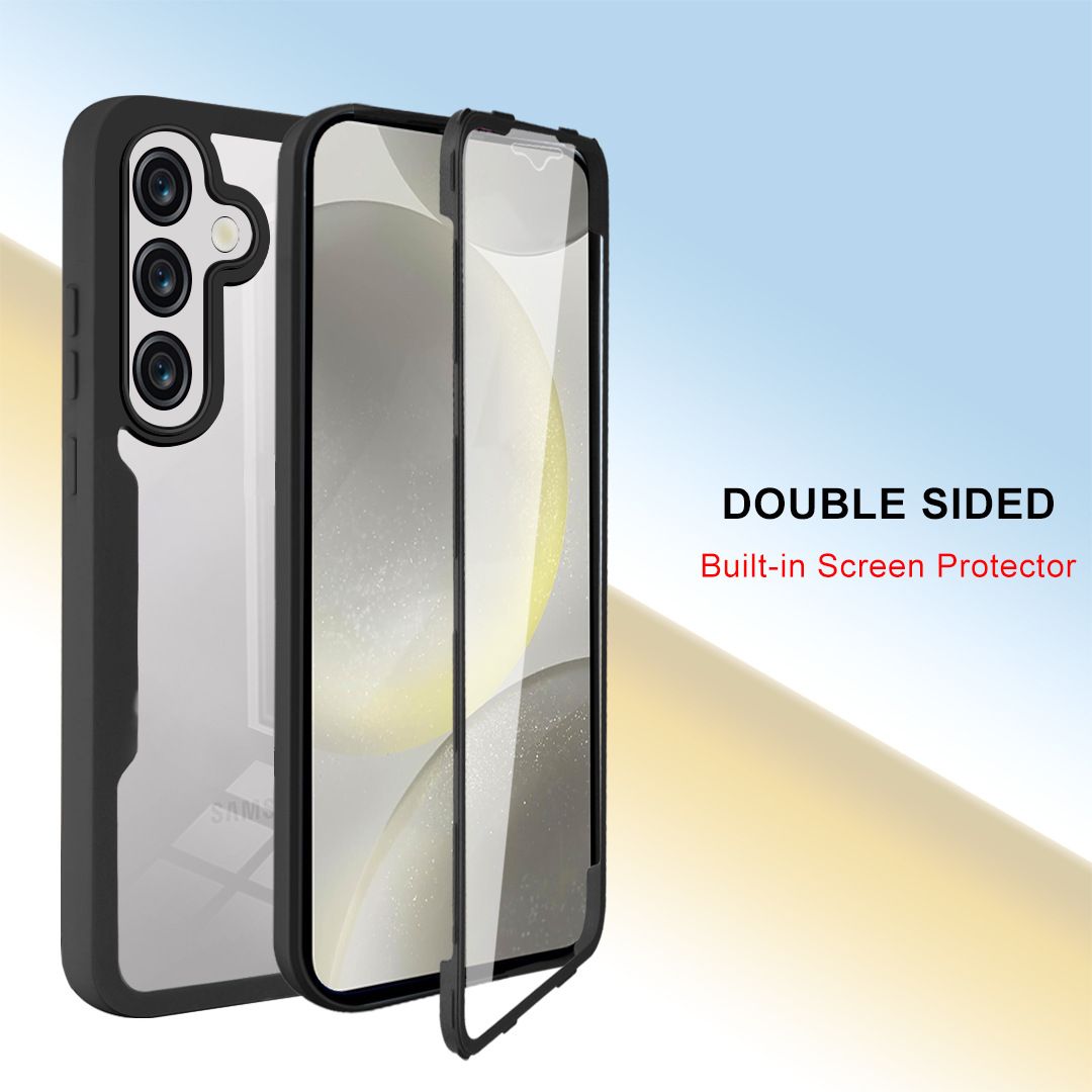 360 Full Cover For Samsung Galaxy A56 A26 A36 A16 A06 A55 A35 A25 A15 A05S A54 A34 A24 A14 A04S A04e Transparent Shockproof Phone Case