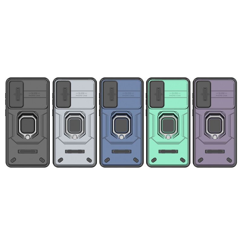 Slide Camera Lens Protective Cover Case for Samsung Galaxy S26 Ultra S26 Plus S25 FE S25 Edge S25 Ultra S24 FE S24 Plus S23 Plus S23 Ultra Magnetic Kickstand Phone Case