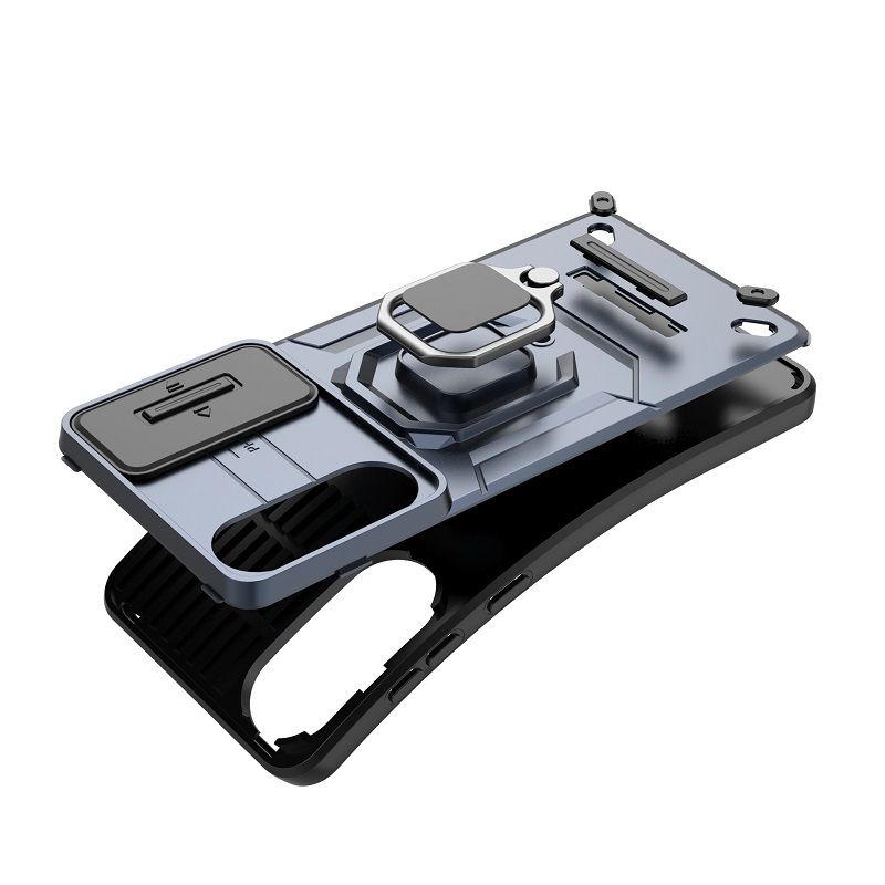 Slide Camera Lens Protective Cover Case for Samsung Galaxy S26 Ultra S26 Plus S25 FE S25 Edge S25 Ultra S24 FE S24 Plus S23 Plus S23 Ultra Magnetic Kickstand Phone Case