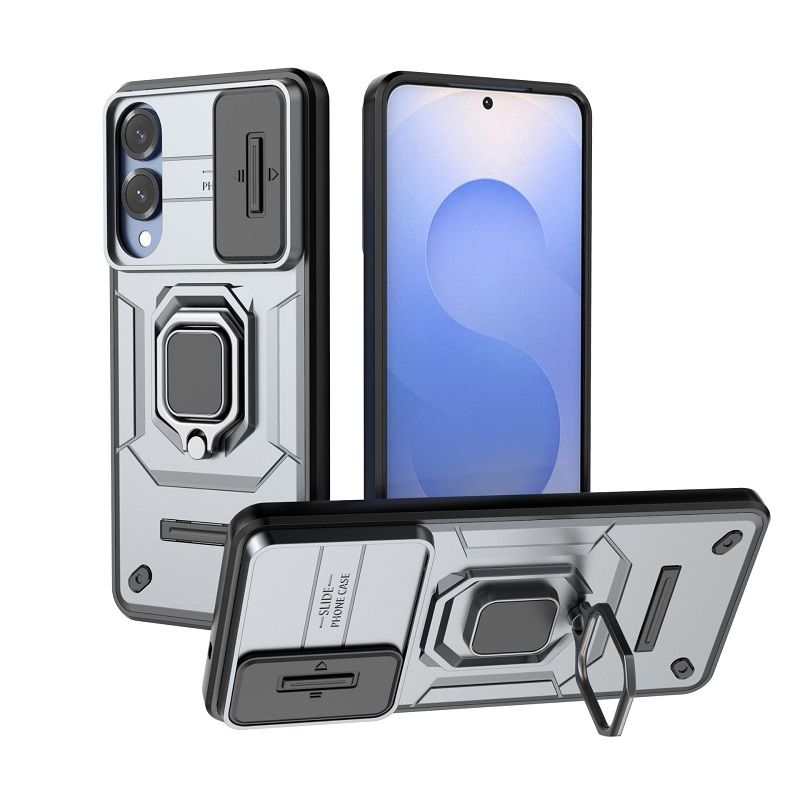 Slide Camera Lens Protective Cover Case for Samsung Galaxy S26 Ultra S26 Plus S25 FE S25 Edge S25 Ultra S24 FE S24 Plus S23 Plus S23 Ultra Magnetic Kickstand Phone Case