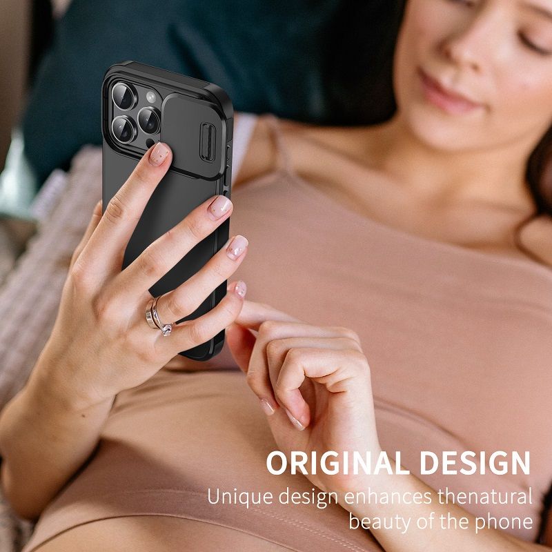 Slide Camera Lens Protective Cover Case for iPhone 17 Pro Max 17 Air 16 Plus 16e 15 Plus 14 13 12 11 Pro Max Magnetic Phone Case