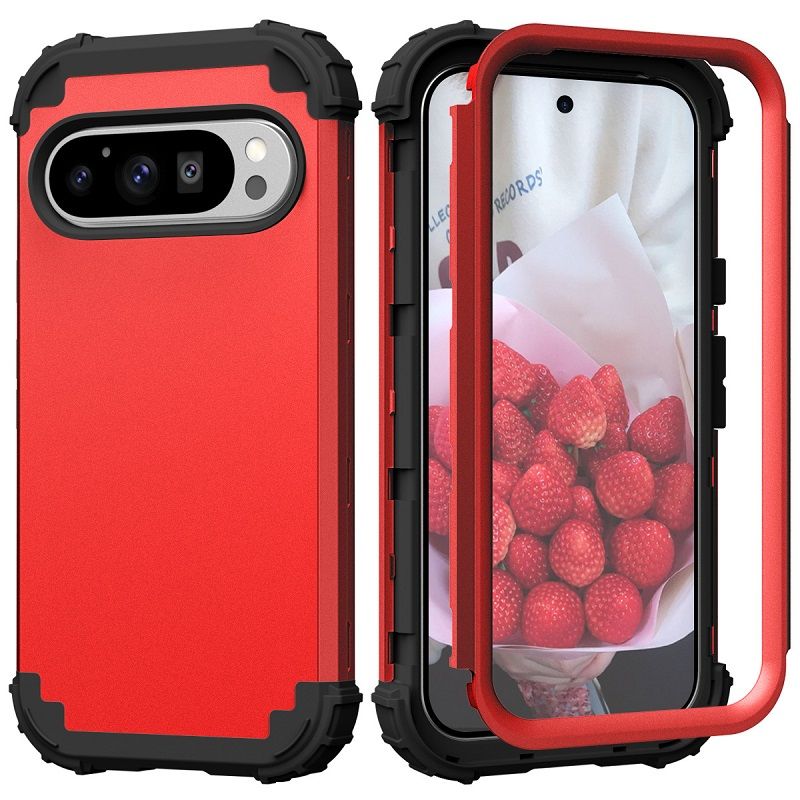 Phone Case for Google Pixel 10 Pro XL 10 Pro 9a 9 Pro XL 9 8a 7a 6a 8 7 6 Pro 5a 5 4 XL 4a 3a XL 3 in 1 Hybrid Hard PC Silicone Heavy Duty Rugged Bumper