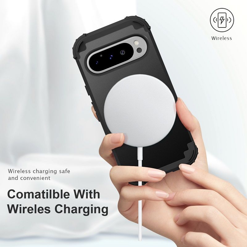 Phone Case for Google Pixel 10 Pro XL 10 Pro 9a 9 Pro XL 9 8a 7a 6a 8 7 6 Pro 5a 5 4 XL 4a 3a XL 3 in 1 Hybrid Hard PC Silicone Heavy Duty Rugged Bumper