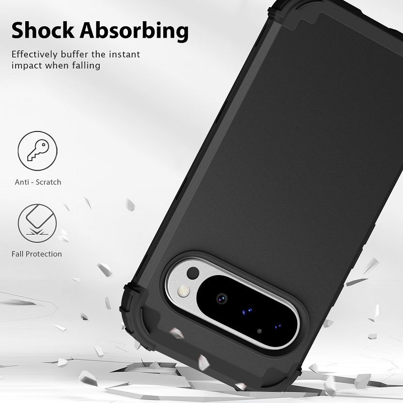Phone Case for Google Pixel 10 Pro XL 10 Pro 9a 9 Pro XL 9 8a 7a 6a 8 7 6 Pro 5a 5 4 XL 4a 3a XL 3 in 1 Hybrid Hard PC Silicone Heavy Duty Rugged Bumper