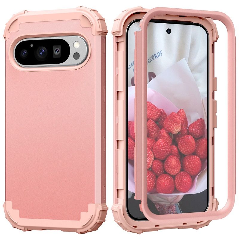 Phone Case for Google Pixel 10 Pro XL 10 Pro 9a 9 Pro XL 9 8a 7a 6a 8 7 6 Pro 5a 5 4 XL 4a 3a XL 3 in 1 Hybrid Hard PC Silicone Heavy Duty Rugged Bumper