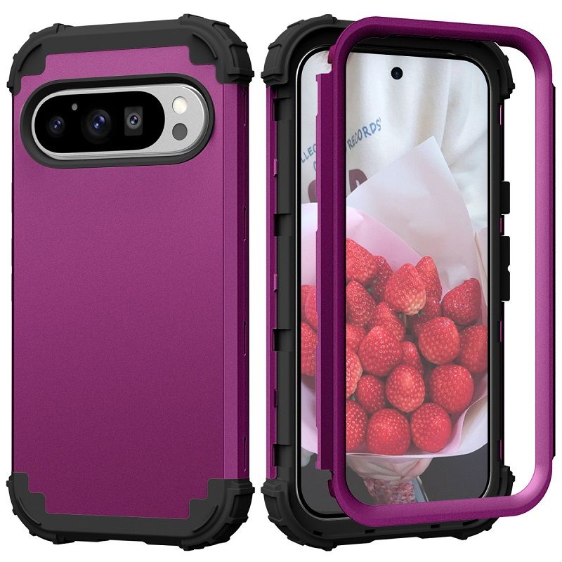 Phone Case for Google Pixel 10 Pro XL 10 Pro 9a 9 Pro XL 9 8a 7a 6a 8 7 6 Pro 5a 5 4 XL 4a 3a XL 3 in 1 Hybrid Hard PC Silicone Heavy Duty Rugged Bumper
