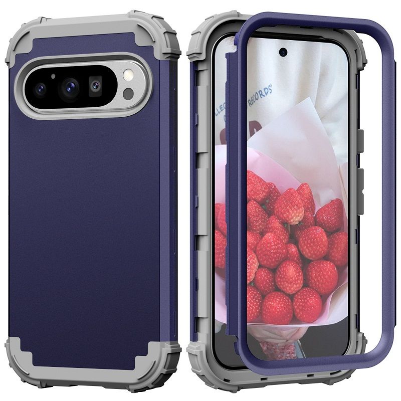 Phone Case for Google Pixel 10 Pro XL 10 Pro 9a 9 Pro XL 9 8a 7a 6a 8 7 6 Pro 5a 5 4 XL 4a 3a XL 3 in 1 Hybrid Hard PC Silicone Heavy Duty Rugged Bumper