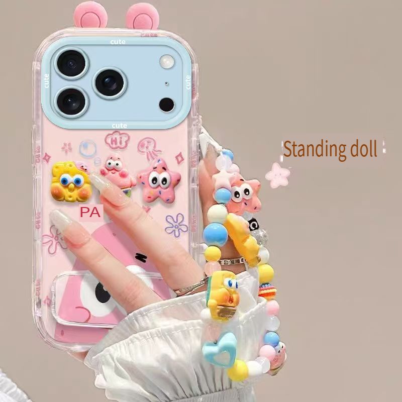 Phone Case for iPhone 17 Pro Max 17 Air 17 16e 16 Plus 16 Pro Max 15 Plus 14 Plus 15 14 13 12 Pro Max Fashion Cartoon Anti Fall Protective Cover