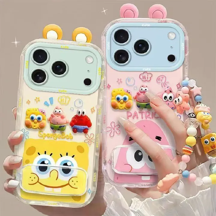Phone Case for iPhone 17 Pro Max 17 Air 17 16e 16 Plus 16 Pro Max 15 Plus 14 Plus 15 14 13 12 Pro Max Fashion Cartoon Anti Fall Protective Cover