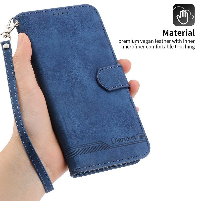 Leather Phone Case Flip Cover for Samsung Galaxy S26 Ultra S26 Plus S25 FE S25 Edge S24 Ultra S23 FE S22 S21 S20 Ultra PU Leather Phone Protection Shockproof Wallet Cover With Hand Strap
