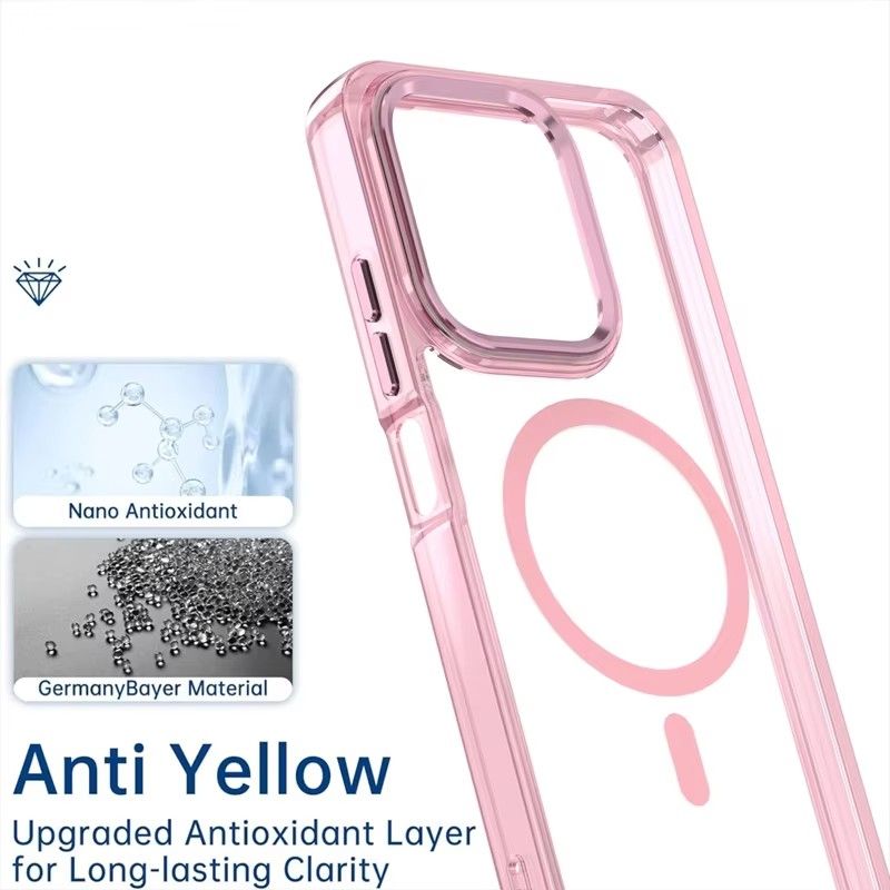 Phone Case for Xiaomi Redmi 15C Acrylic Hard Clear Case [Compatible with Magsafe ] Yellowing Resistant Magnetic Cover