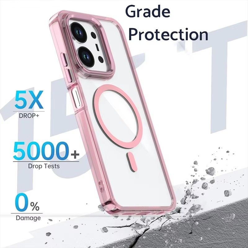 Phone Case for Xiaomi Redmi 15C Acrylic Hard Clear Case [Compatible with Magsafe ] Yellowing Resistant Magnetic Cover