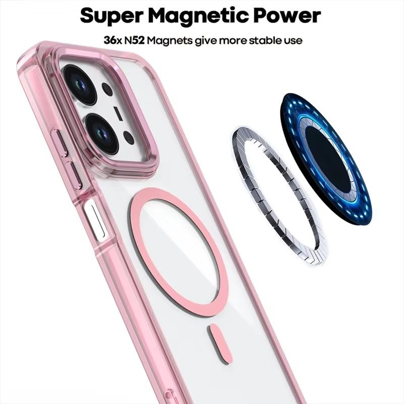 Phone Case for Xiaomi Redmi 15C Acrylic Hard Clear Case [Compatible with Magsafe ] Yellowing Resistant Magnetic Cover