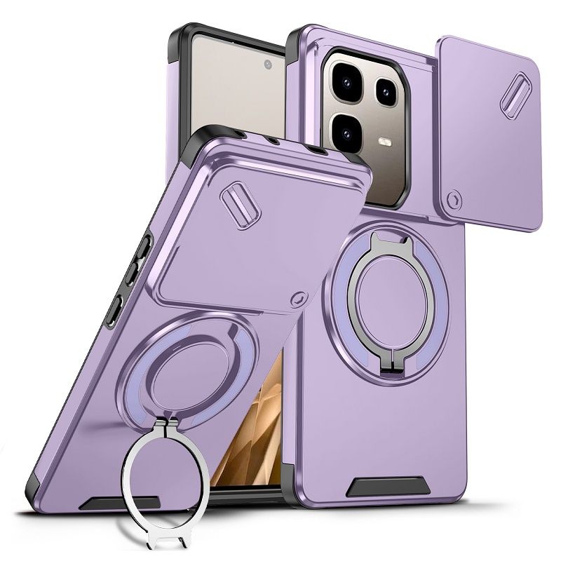 With Slide Camera Lens Protective Cover Case for Infinix Note 50 Pro 50 Pro+ Plus 40 Pro+ 40 Pro Magnetic Kickstand Luxury Phone Case