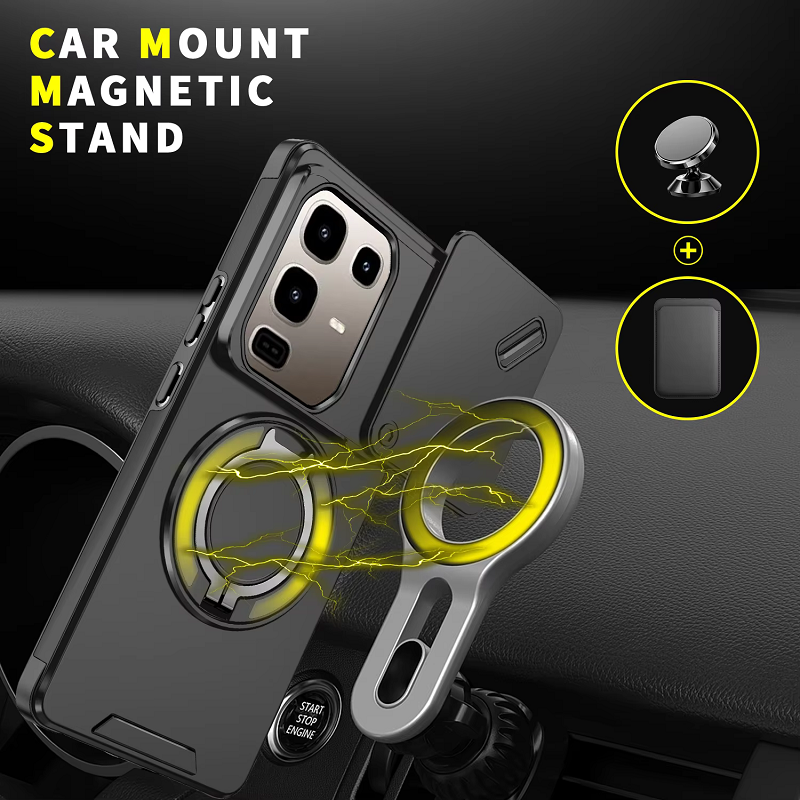 With Slide Camera Lens Protective Cover Case for Infinix Note 50 Pro 50 Pro+ Plus 40 Pro+ 40 Pro Magnetic Kickstand Luxury Phone Case