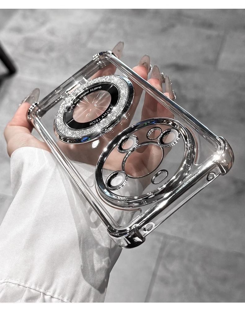 Electroplated Four Corner Resistant Gradient Glitter Phone Case for Infinix Note 50S Hot 50 Pro+ Plus Tecno Spark 40,Spark 40C Cover with Magnetic Ring Holder