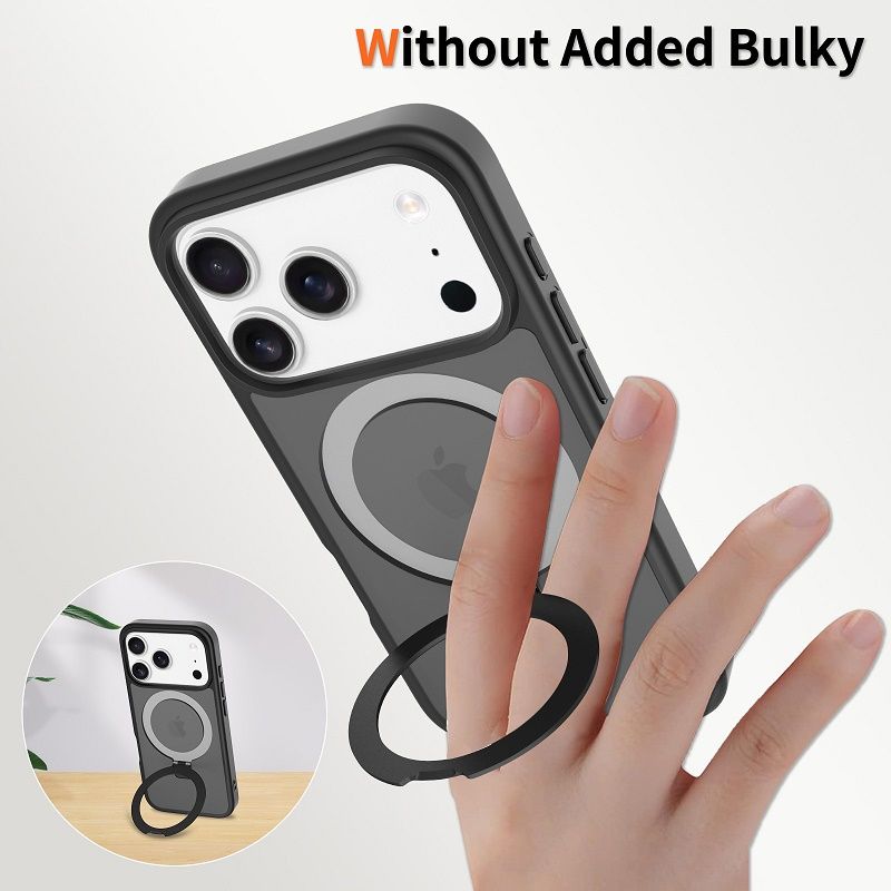 Phone Case for iPhone 17 Pro 17 Pro Max 17 Air 16 15 Pro 14 Plus 14 Pro Max with 360° Spin Magnetic Stand, Fit for MagSafe, Military Drop Protection Cover