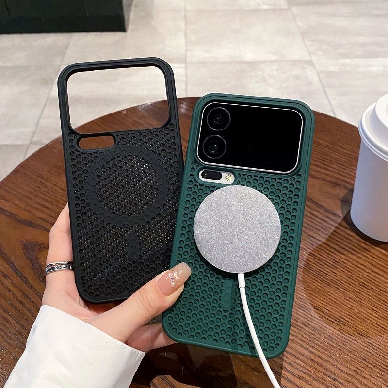 Magnetic Heat Dissipation Breathable Back Case for Xiaomi 17 Pro Max / 17 Pro 17 15 14 Pro 13T Pro Cooling Wireless Charge Cover