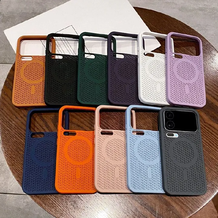 Magnetic Heat Dissipation Breathable Back Case for Xiaomi 17 Pro Max / 17 Pro 17 15 14 Pro 13T Pro Cooling Wireless Charge Cover