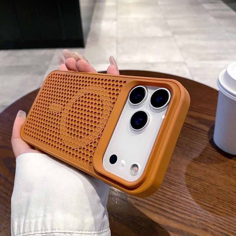 Magnetic Heat Dissipation Breathable Back Case for iPhone 17 Pro 17 Pro Max 17 Air 16 15 Plus 14 Plus 13 12 Pro Max Cooling Wireless Charge Cover