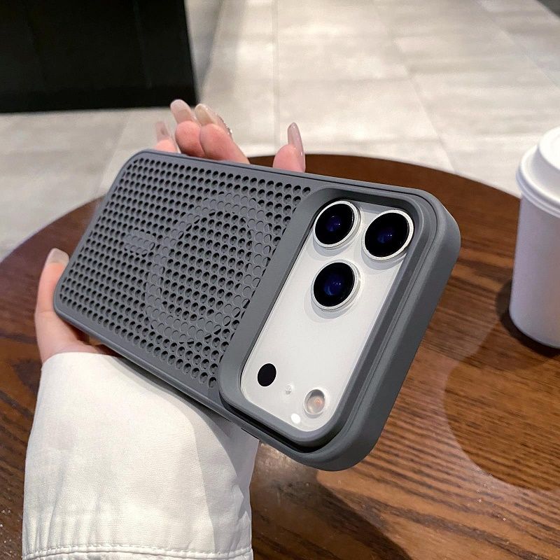 Magnetic Heat Dissipation Breathable Back Case for iPhone 17 Pro 17 Pro Max 17 Air 16 15 Plus 14 Plus 13 12 Pro Max Cooling Wireless Charge Cover
