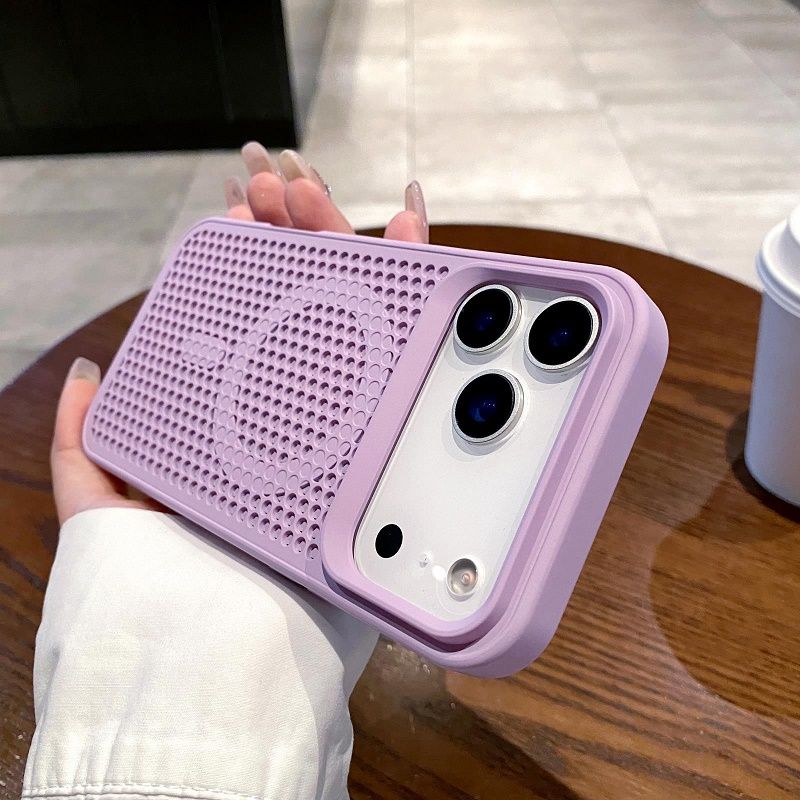 Magnetic Heat Dissipation Breathable Back Case for iPhone 17 Pro 17 Pro Max 17 Air 16 15 Plus 14 Plus 13 12 Pro Max Cooling Wireless Charge Cover