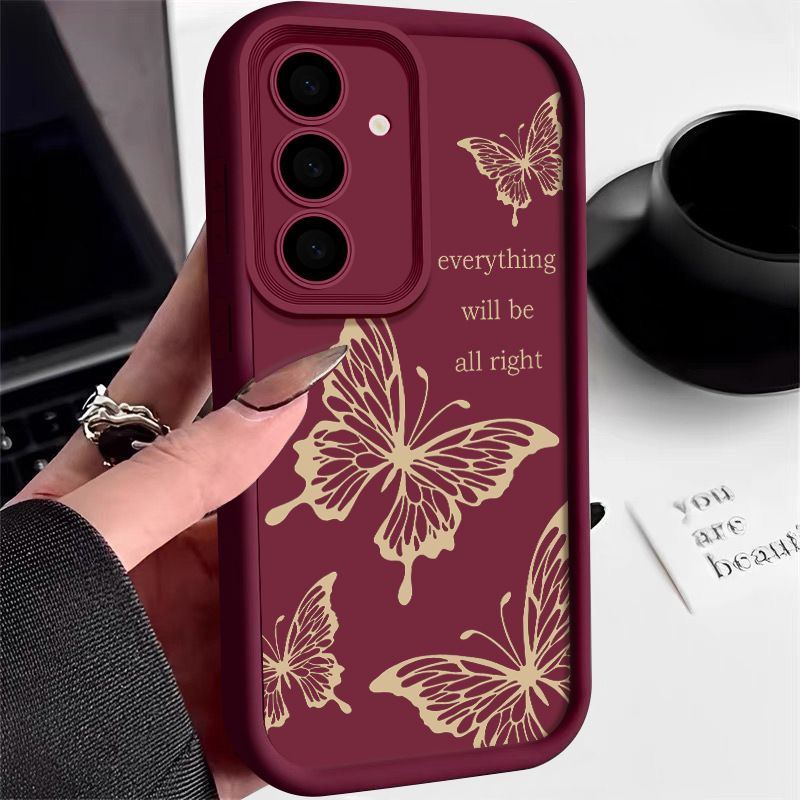 Phone Case for Samsung Galaxy A17 A56 A36 A26 A16 A06 A55 A35 A25 A15 A05s A05 A54 A34 A14 S25 Ultra S25 FE S25 Edge S24 S23 FE S22 S21 Plus Silicone Anti Drop TPU Soft Back Cover