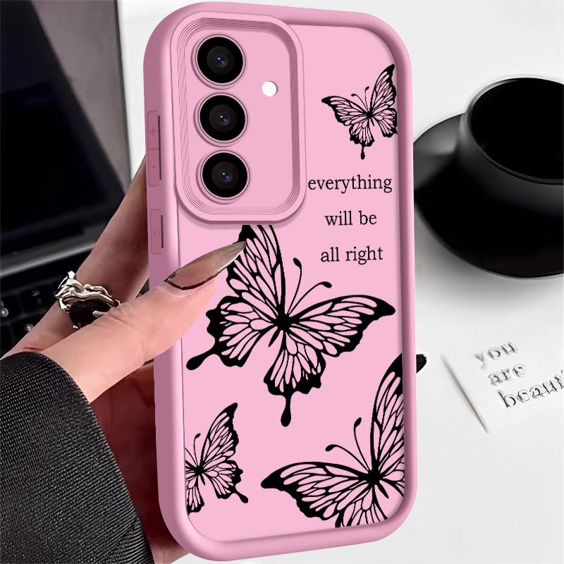 Phone Case for Samsung Galaxy A17 A56 A36 A26 A16 A06 A55 A35 A25 A15 A05s A05 A54 A34 A14 S25 Ultra S25 FE S25 Edge S24 S23 FE S22 S21 Plus Silicone Anti Drop TPU Soft Back Cover