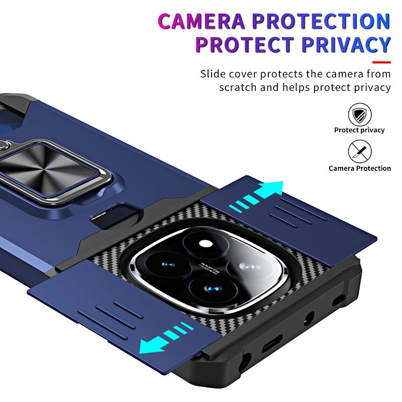 Slide Anti-Scratch Camera Lens Cover for Xiaomi Redmi Note 14 Pro 14 Pro Plus Anti-Fall Drop Protection Cover