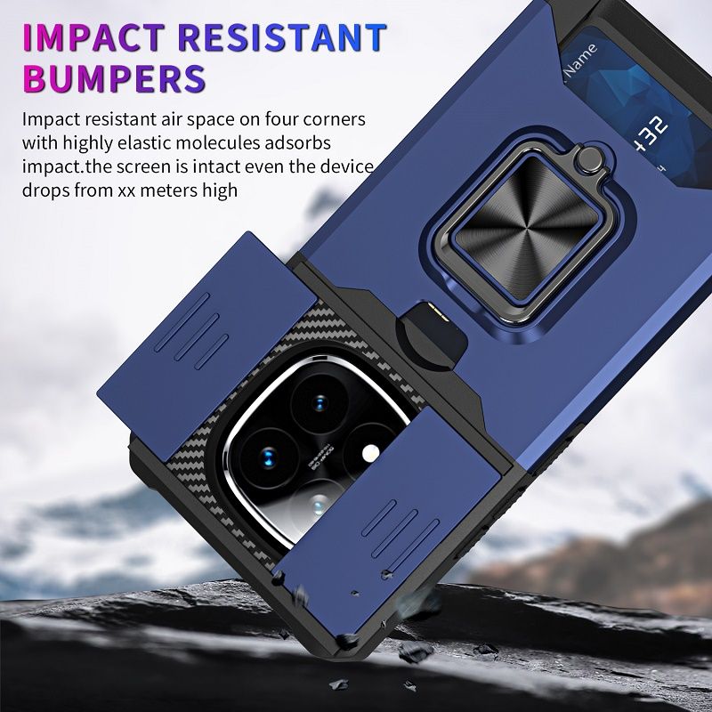 Slide Anti-Scratch Camera Lens Cover for Xiaomi Redmi Note 14 Pro 14 Pro Plus Anti-Fall Drop Protection Cover