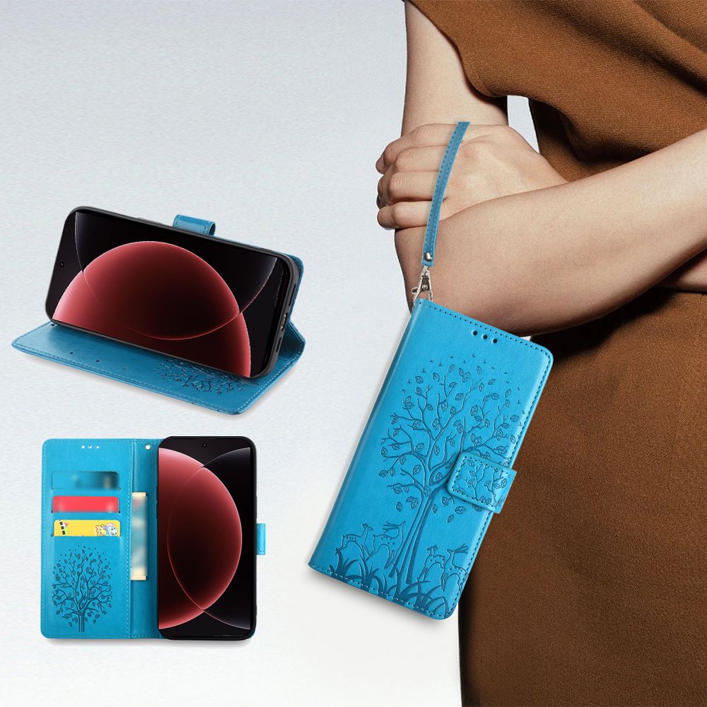 Wallet Leather Cover for Xiaomi 15 Ultra, 14 Ultra, 13 Ultra, 12s Ultra Case Card Slots Magnetic Closure Shockproof Cover with Hand Strap