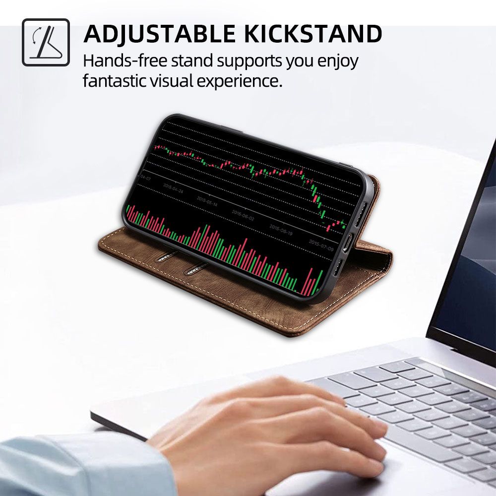 Leather Flip Cover Case for OPPO A5 Pro [Flip Vintage Leather] Wallet Shockproof Durable Retro Phone Case