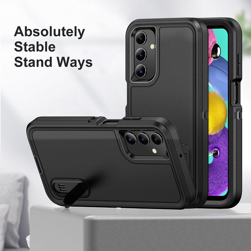 Heavy Duty Stand Defender Armor Phone Case for Samsung Galaxy A17 A56 A36 A26 A16 A06 A15 A54 A14 Anti-shock Holder Rugged Case Back Cover Case