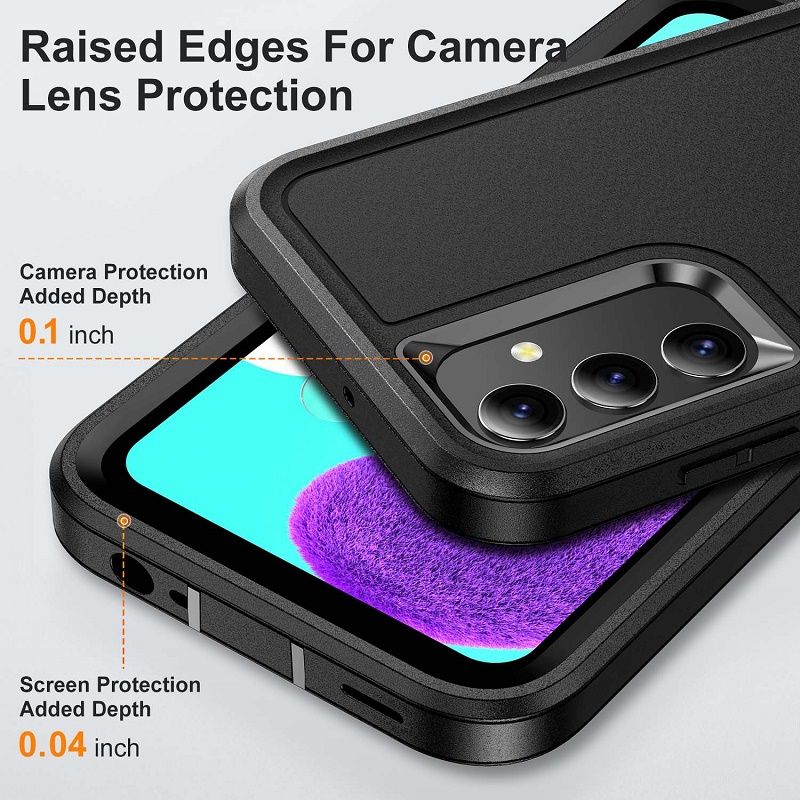 Heavy Duty Stand Defender Armor Phone Case for Samsung Galaxy A17 A56 A36 A26 A16 A06 A15 A54 A14 Anti-shock Holder Rugged Case Back Cover Case
