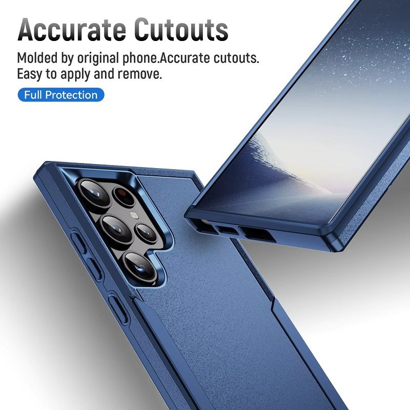 Heavy Duty Armor Case for Samsung Galaxy S26 Ultra S26 Plus S25 FE S25 Edge S24 FE S23 Plus S22 S21 Ultra Military-Grade Drop Protection Shockproof Protective Phone Case