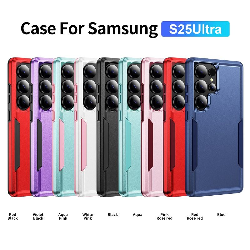 Heavy Duty Armor Case for Samsung Galaxy S26 Ultra S26 Plus S25 FE S25 Edge S24 FE S23 Plus S22 S21 Ultra Military-Grade Drop Protection Shockproof Protective Phone Case