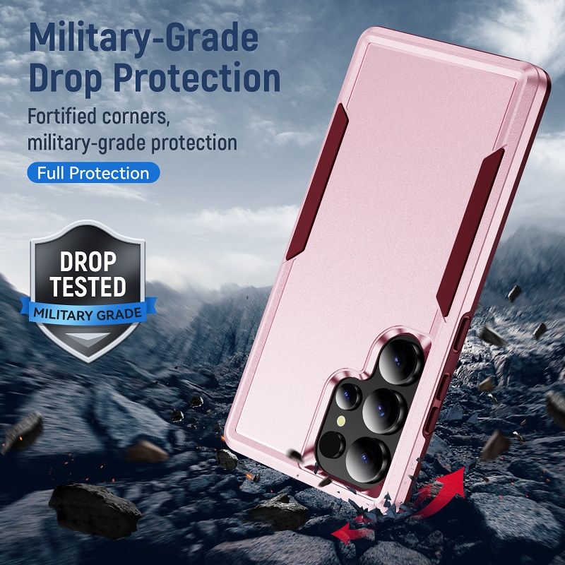 Heavy Duty Armor Case for Samsung Galaxy S26 Ultra S26 Plus S25 FE S25 Edge S24 FE S23 Plus S22 S21 Ultra Military-Grade Drop Protection Shockproof Protective Phone Case