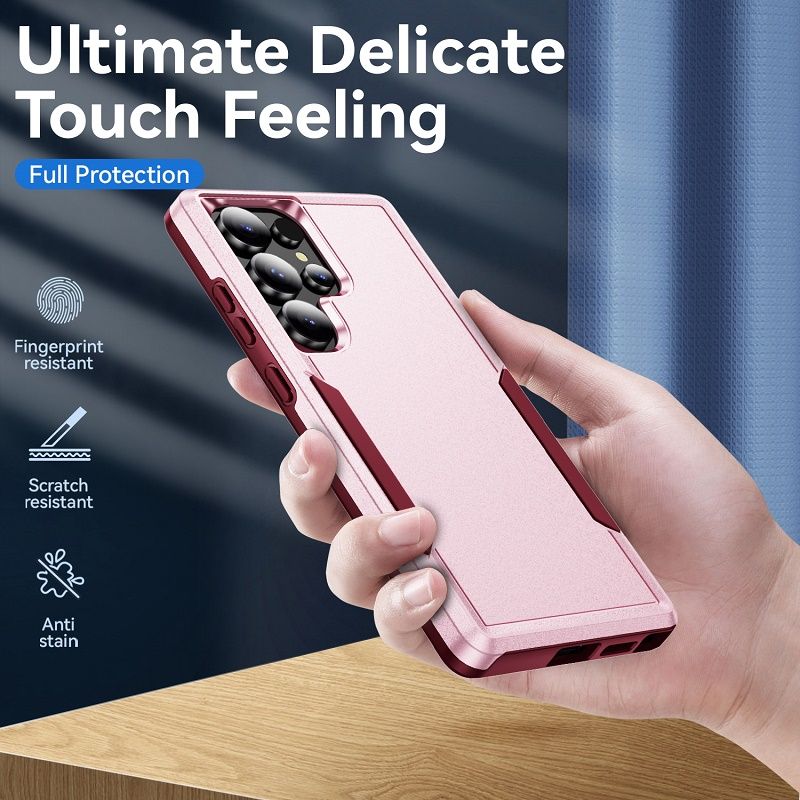 Heavy Duty Armor Case for Samsung Galaxy S26 Ultra S26 Plus S25 FE S25 Edge S24 FE S23 Plus S22 S21 Ultra Military-Grade Drop Protection Shockproof Protective Phone Case