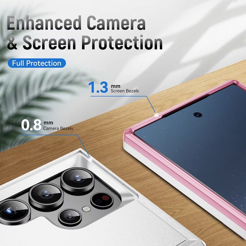 Heavy Duty Armor Case for Samsung Galaxy S26 Ultra S26 Plus S25 FE S25 Edge S24 FE S23 Plus S22 S21 Ultra Military-Grade Drop Protection Shockproof Protective Phone Case