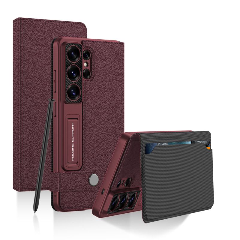 Leather PC Flip Wallet Multifunction Card Slot Wallet Phone Leather Case for Samsung Galaxy S26 Ultra Phone Cover